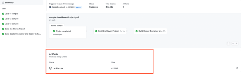 GitHub Actions Download Artifact