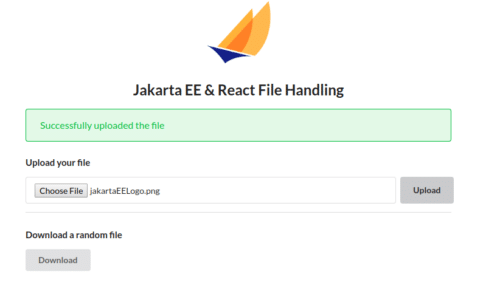 Jakarta EE React File application