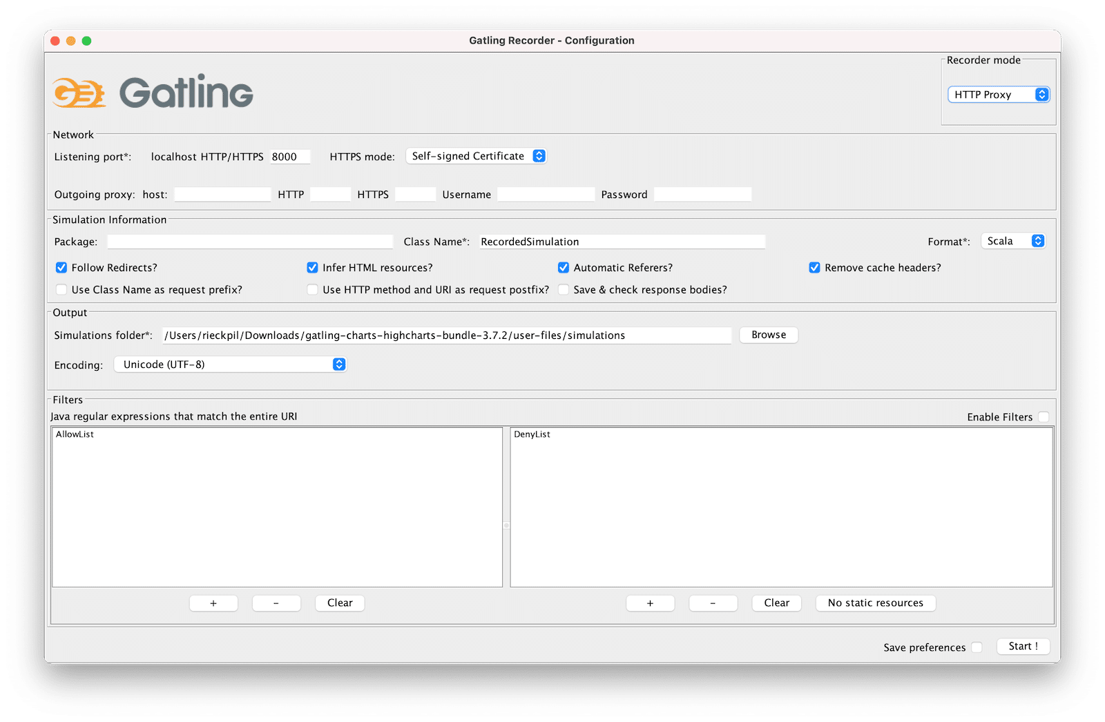 Gatling GUI Recorder